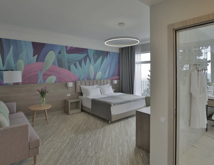 Comfort 2-местный 1-комнатный с балконом Sea view - Отель Garden Resort Gagra / Гарден Резорт Гагра