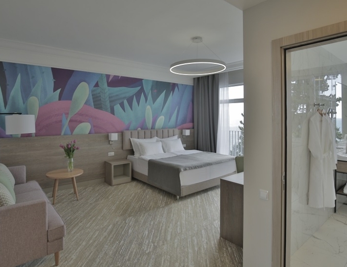 Comfort 2-местный 1-комнатный с террасой Sea view - Отель Garden Resort Gagra / Гарден Резорт Гагра